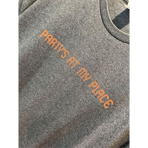 “Party’s at my place” t-shirt - gray - 🙂 3/$15 - Picture 3 of 7